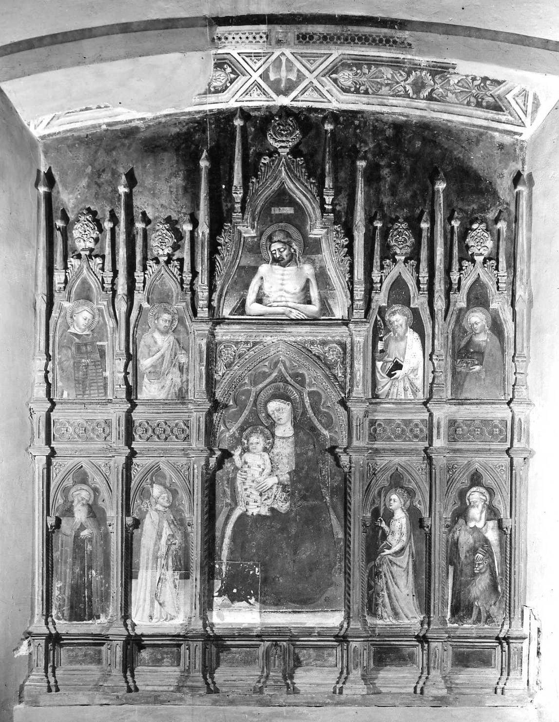 Madonna e santi (polittico) di Scannabecchi Lippo detto Lippo di Dalmasio (seconda metà sec. XIV)