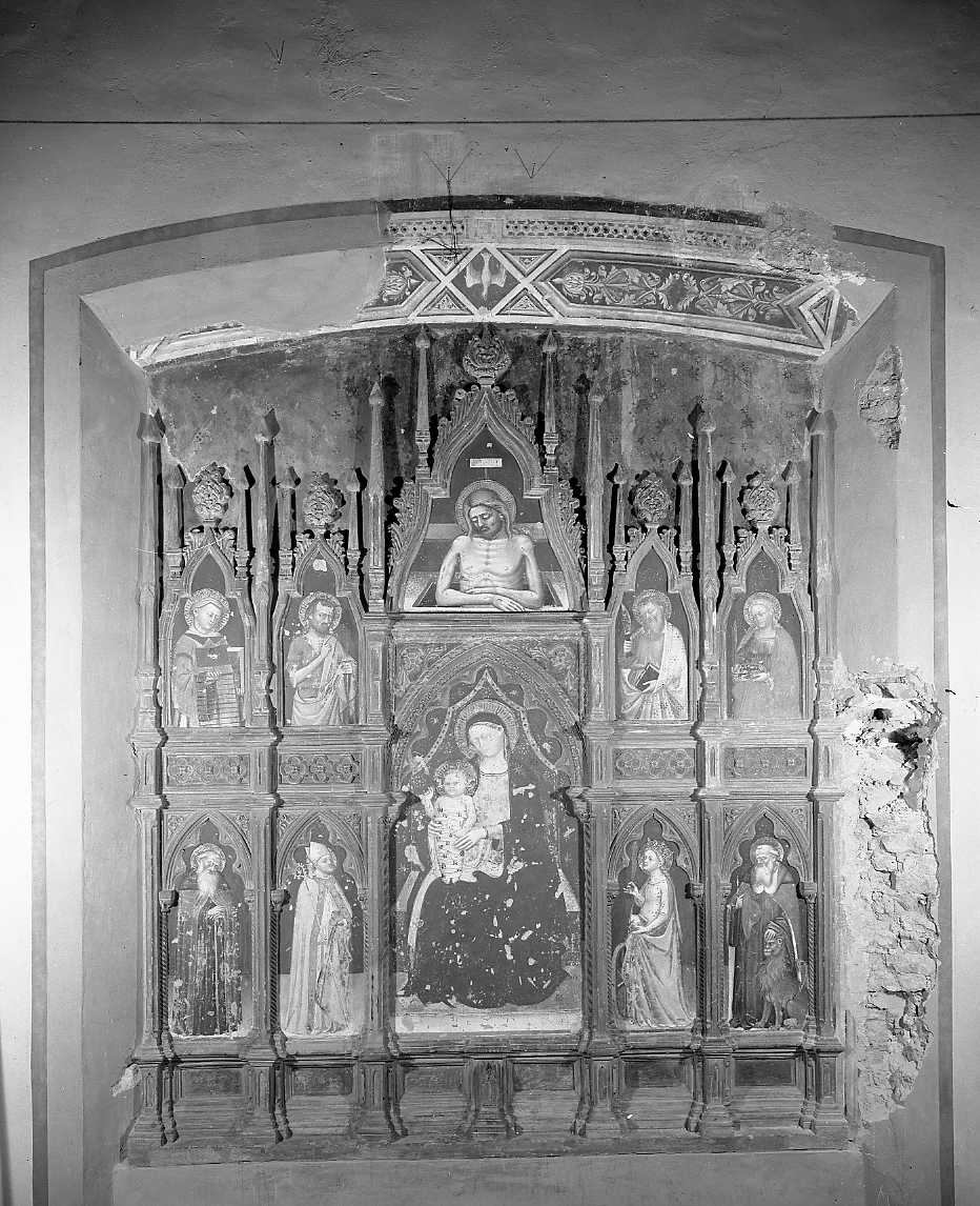 Madonna e santi (polittico) di Scannabecchi Lippo detto Lippo di Dalmasio (seconda metà sec. XIV)