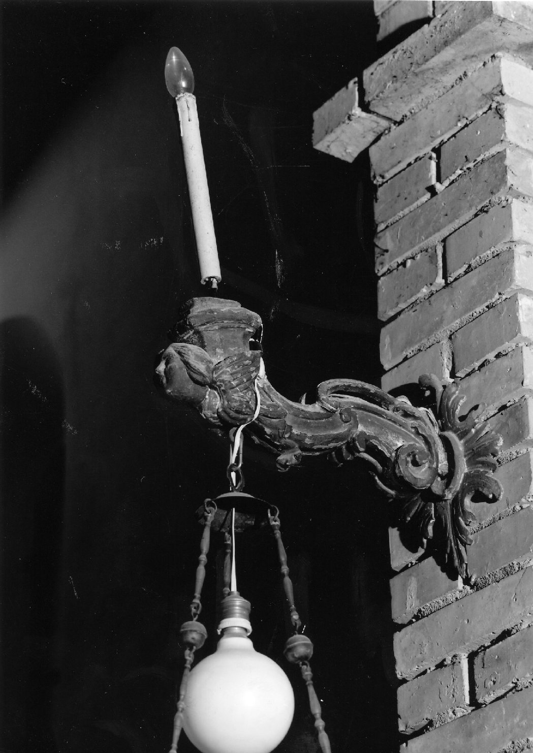 candeliere da parete, serie - ambito tosco-romagnolo (seconda metà sec. XVIII)