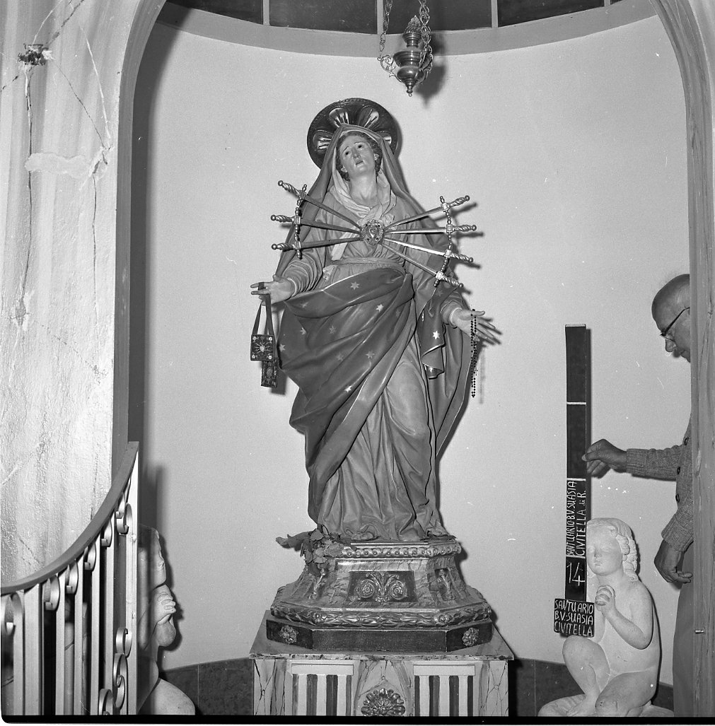 Madonna Addolorata (statua) di Scandellari Filippo (bottega) (sec. XVIII)