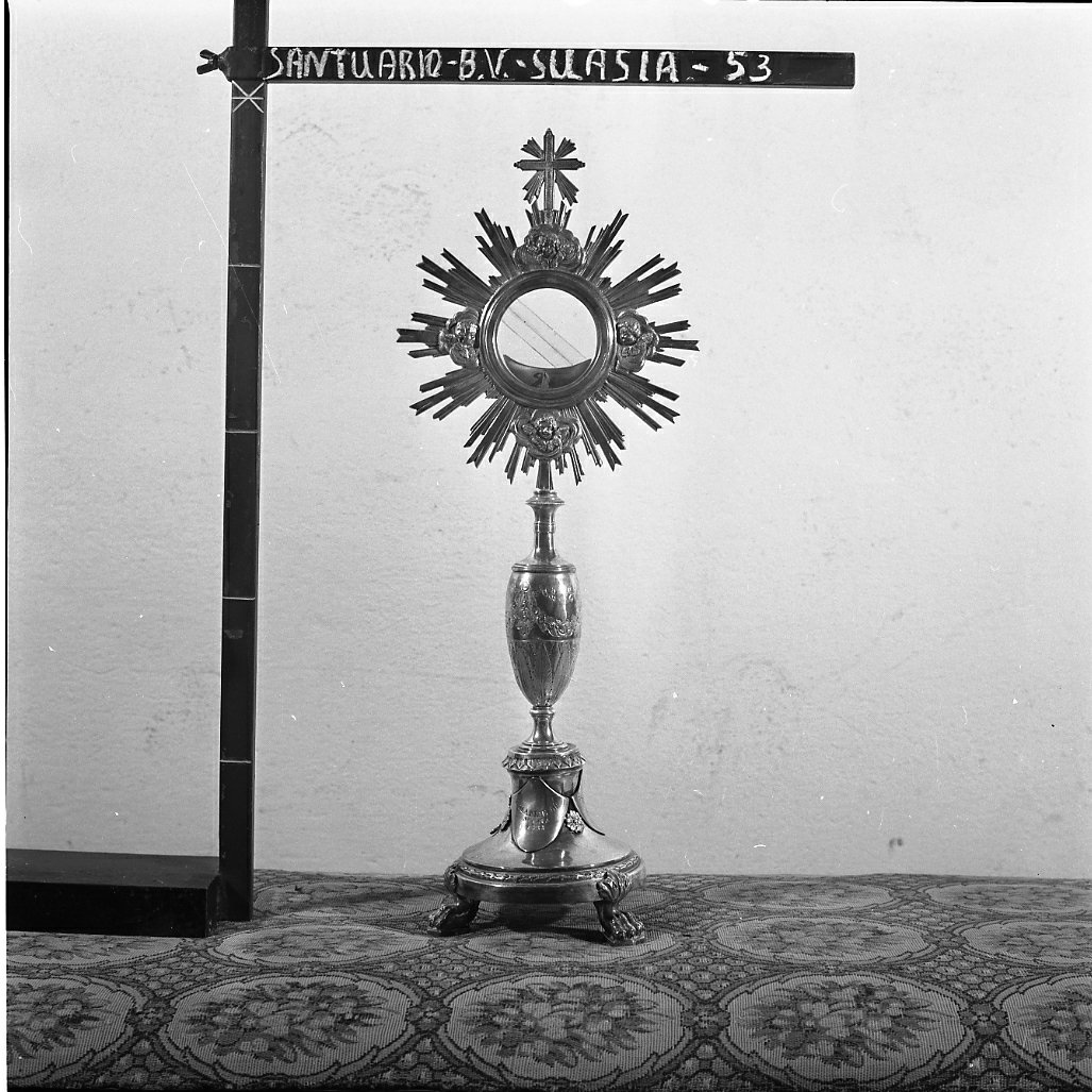 ostensorio - a raggiera - bottega romagnola (sec. XIX)