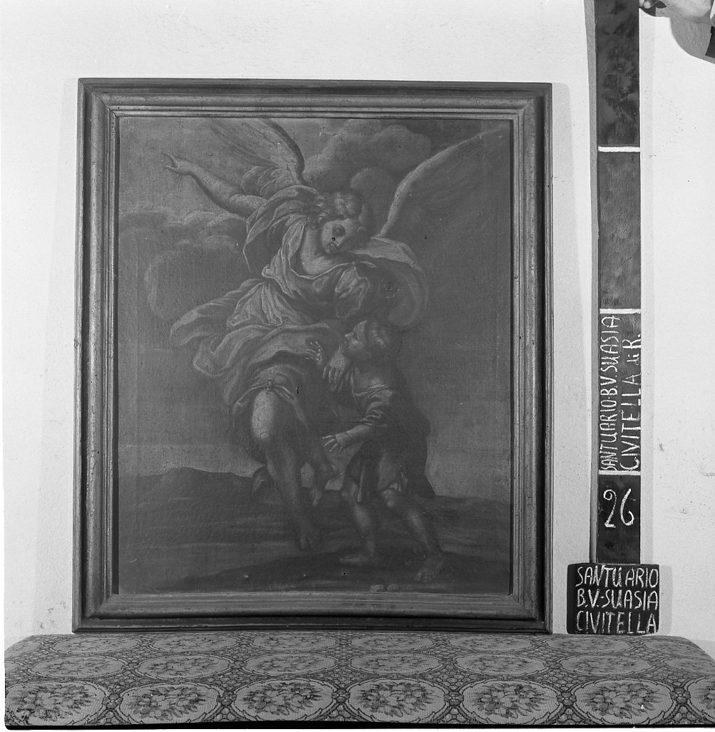 Tobia e San Raffaele arcangelo (dipinto) di Andreini Francesco (maniera) (sec. XVIII)