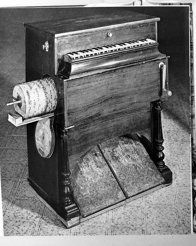 harmonium a cilindro - produzione piemontese (sec. XIX)