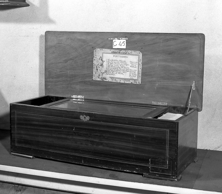 scatola musicale - produzione austriaca (sec. XIX)
