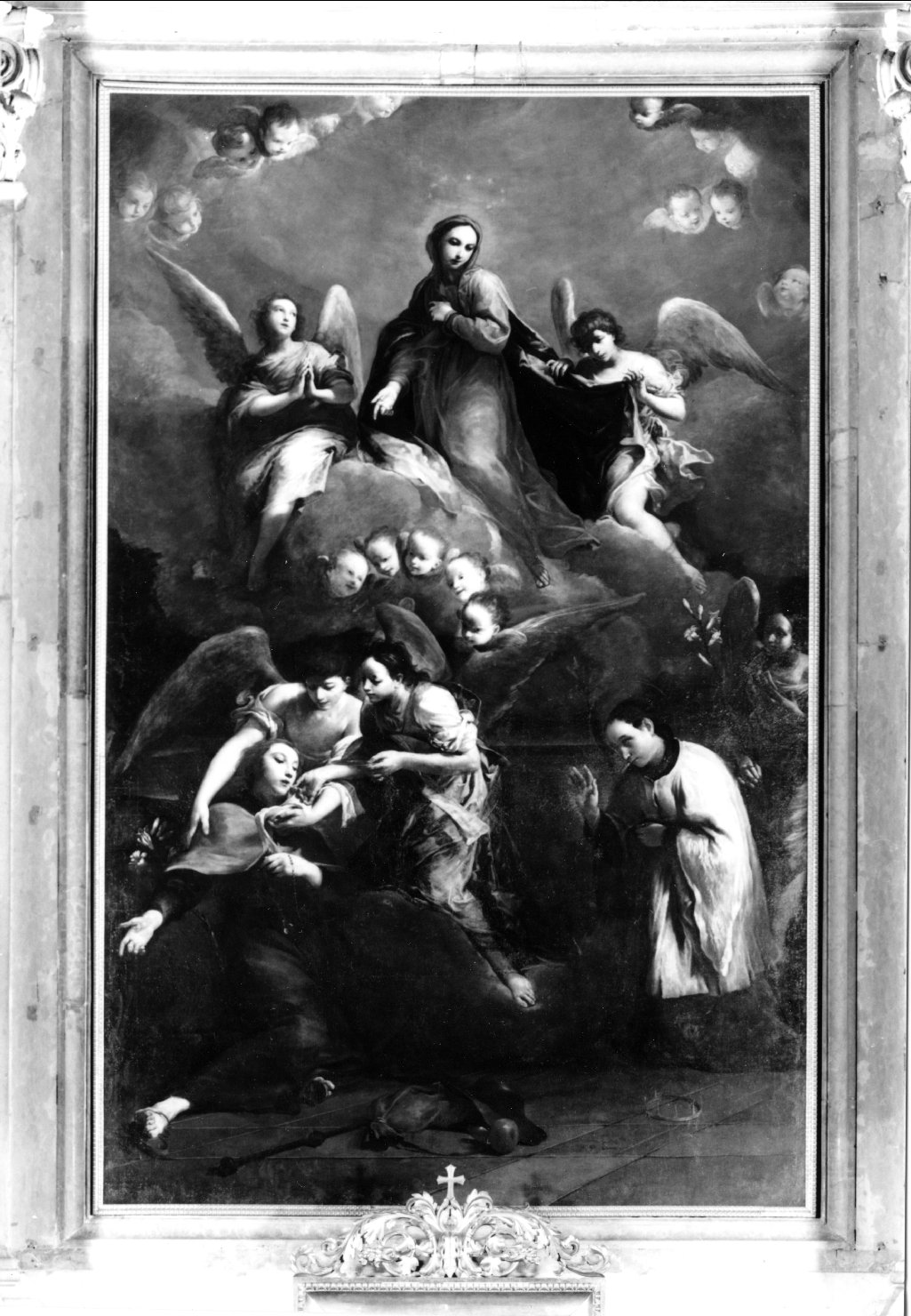 San Luigi Gonzaga, San Stanislao Kostka (pala d'altare) di Crespi Giuseppe Maria detto Spagnolo (sec. XVIII)