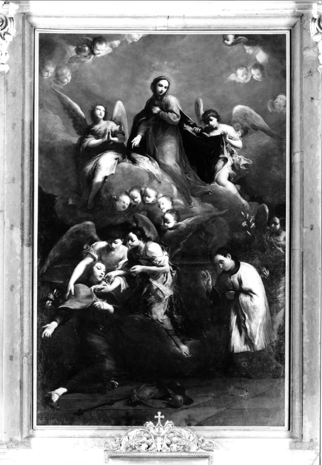 San Luigi Gonzaga, San Stanislao Kostka (pala d'altare) di Crespi Giuseppe Maria detto Spagnolo (sec. XVIII)