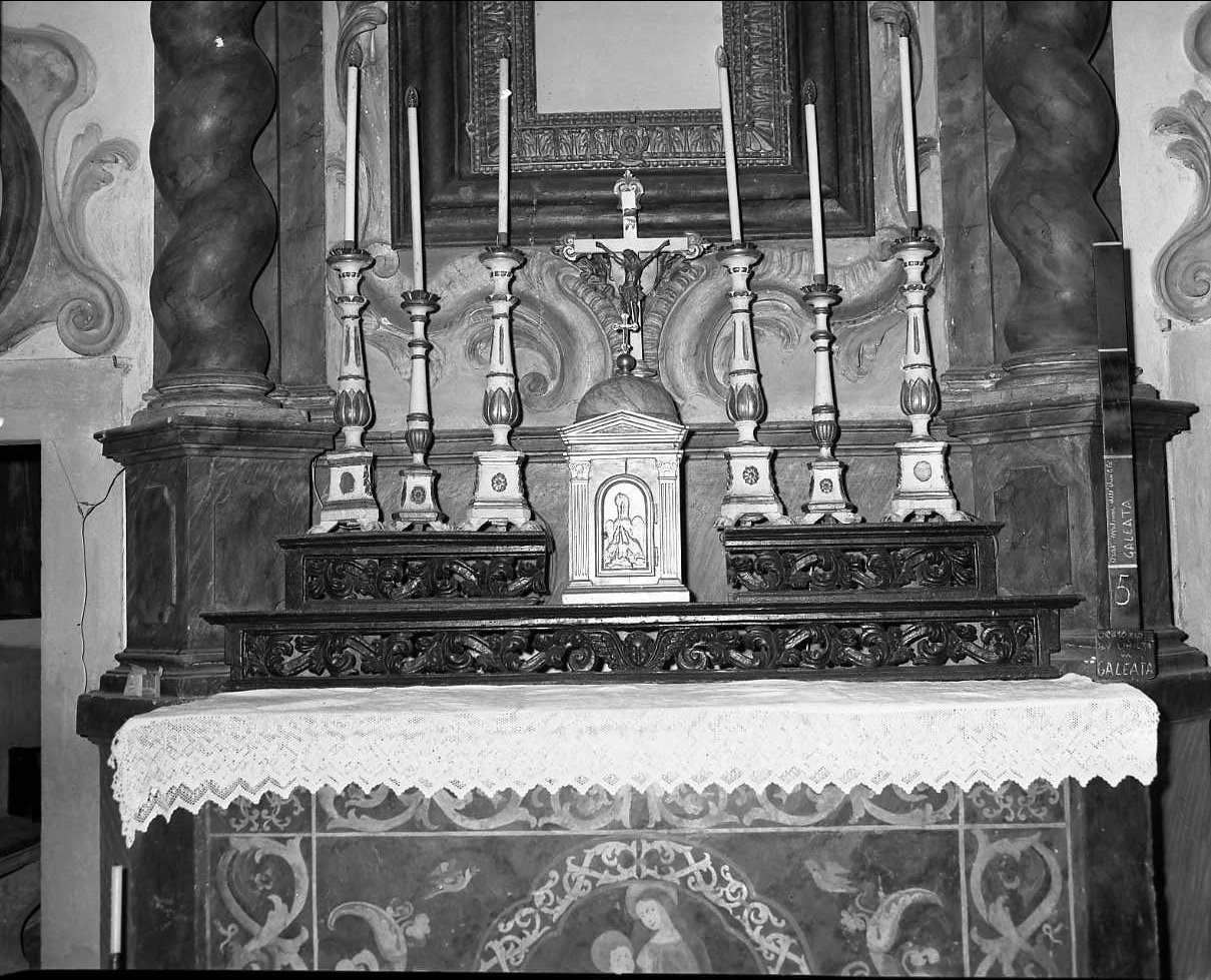 gradino d'altare - bottega romagnola (secc. XVII/ XVIII)