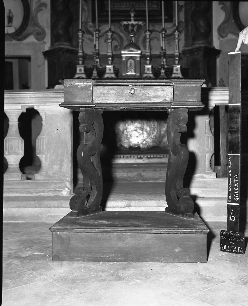 inginocchiatoio - a montanti sagomati - bottega romagnola (sec. XVIII)