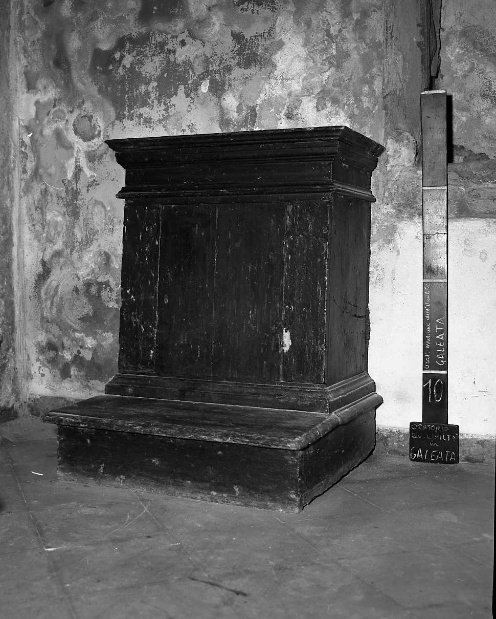 inginocchiatoio - bottega romagnola (sec. XVIII)