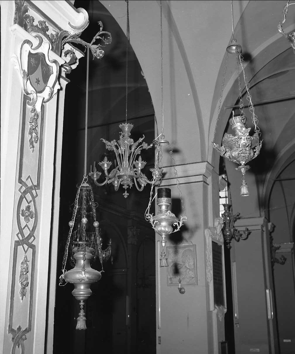 lampada pensile, coppia di Rossi Domenico (seconda metà sec. XIX)