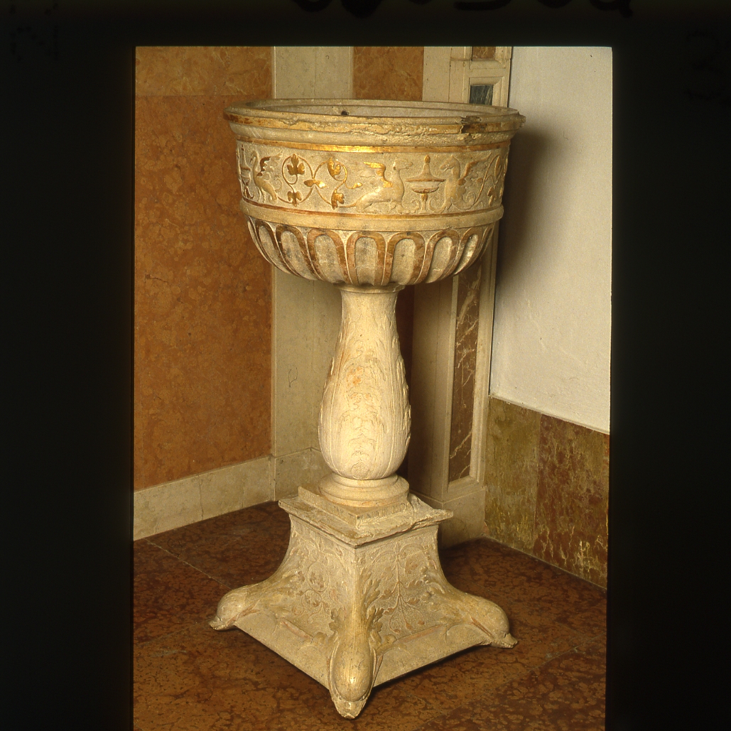 fonte battesimale - bottega emiliano-romagnola (seconda metà sec. XV)