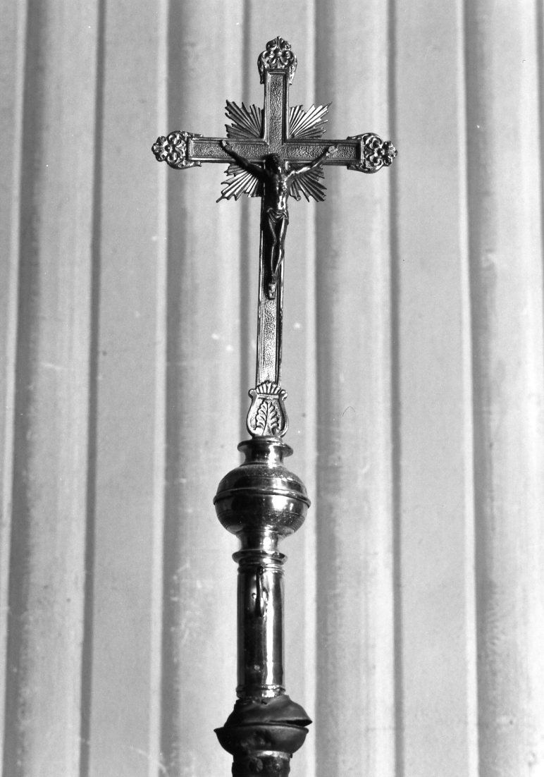 croce processionale - produzione romagnola (seconda metà sec. XIX)