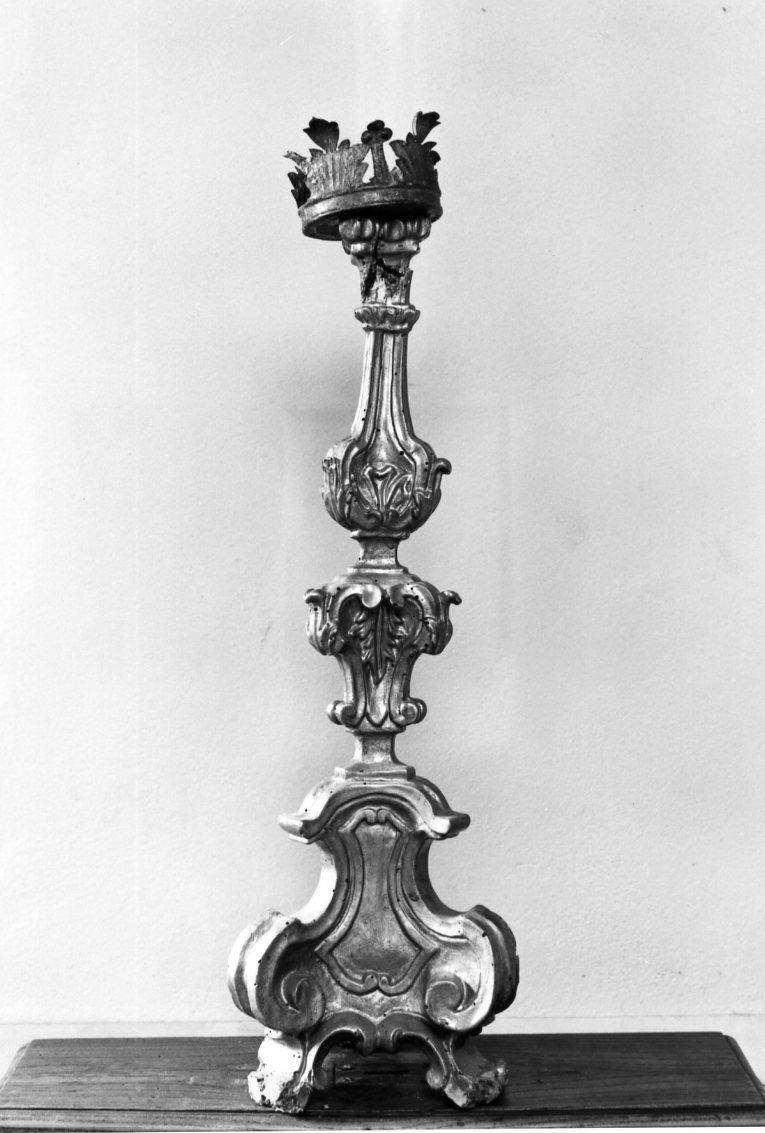 candeliere d'altare - manifattura romagnola, manifattura romagnola (prima metà sec. XVIII)