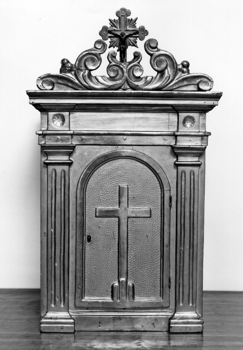 tabernacolo - a frontale architettonico - ambito romagnolo (seconda metà sec. XIX)