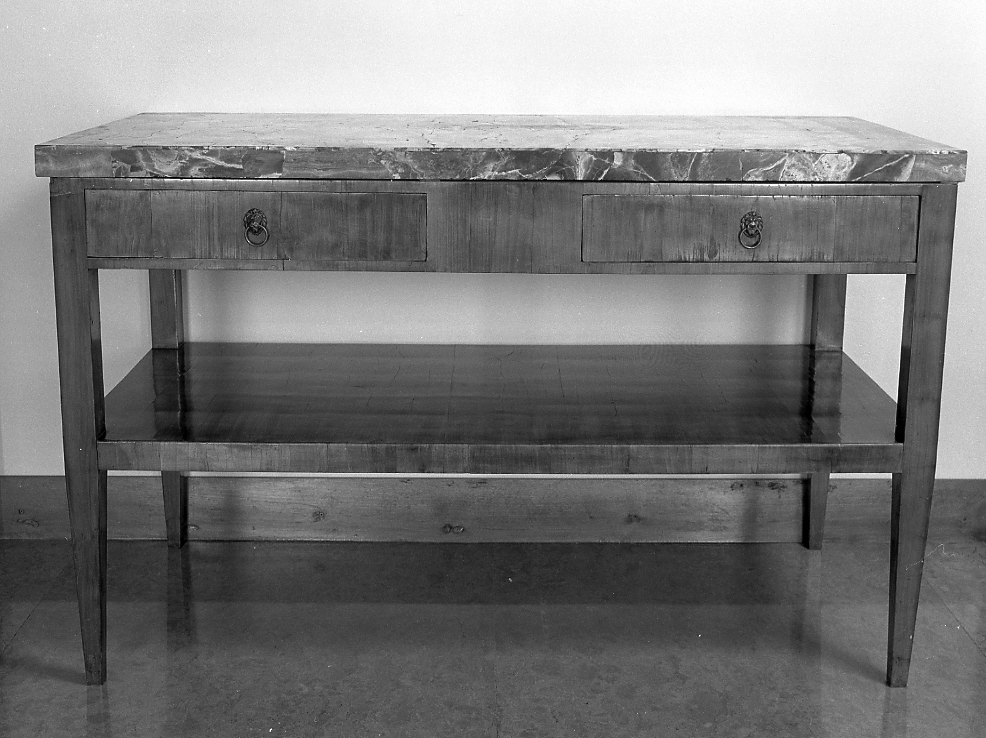 console - manifattura emiliano-romagnola (fine/inizio secc. XIX/ XX)