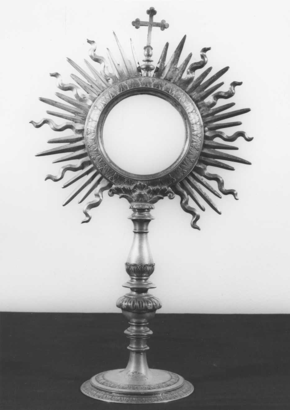 ostensorio - a raggiera - bottega romagnola (sec. XVII)