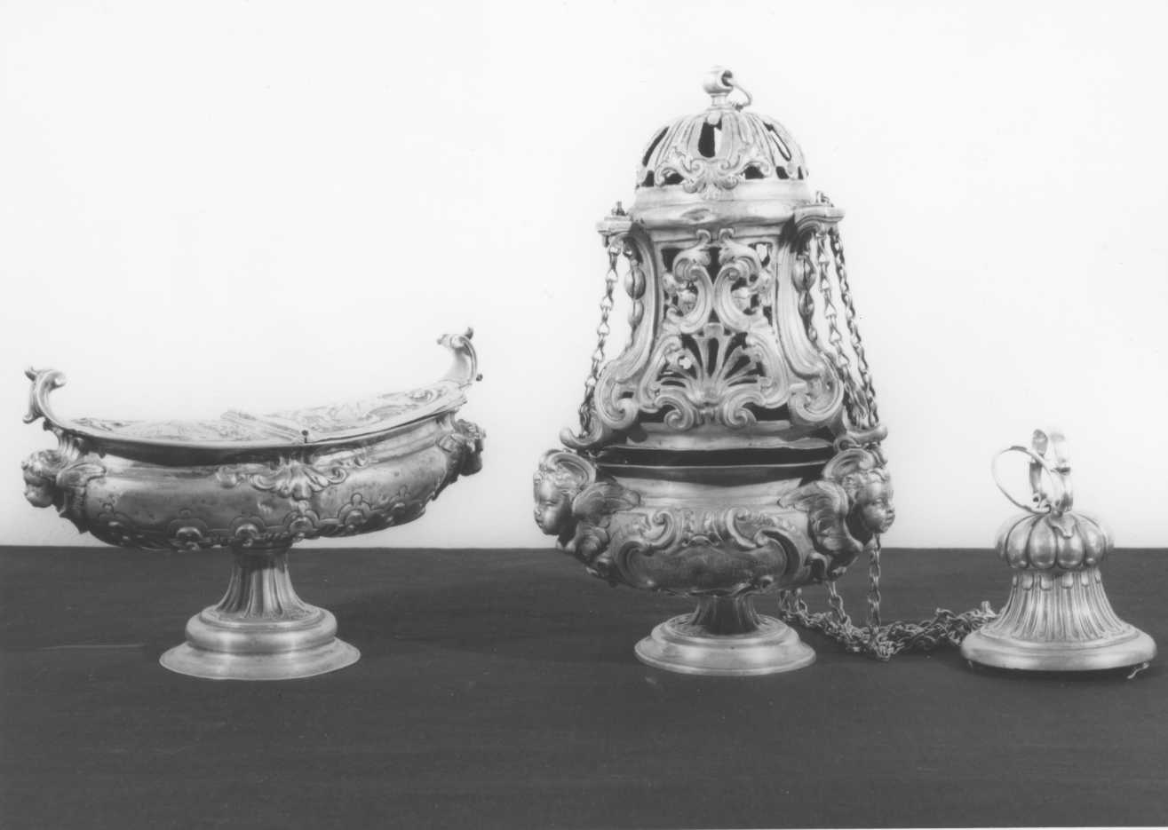 servizio per incensazione, insieme - bottega romagnola (sec. XVIII)