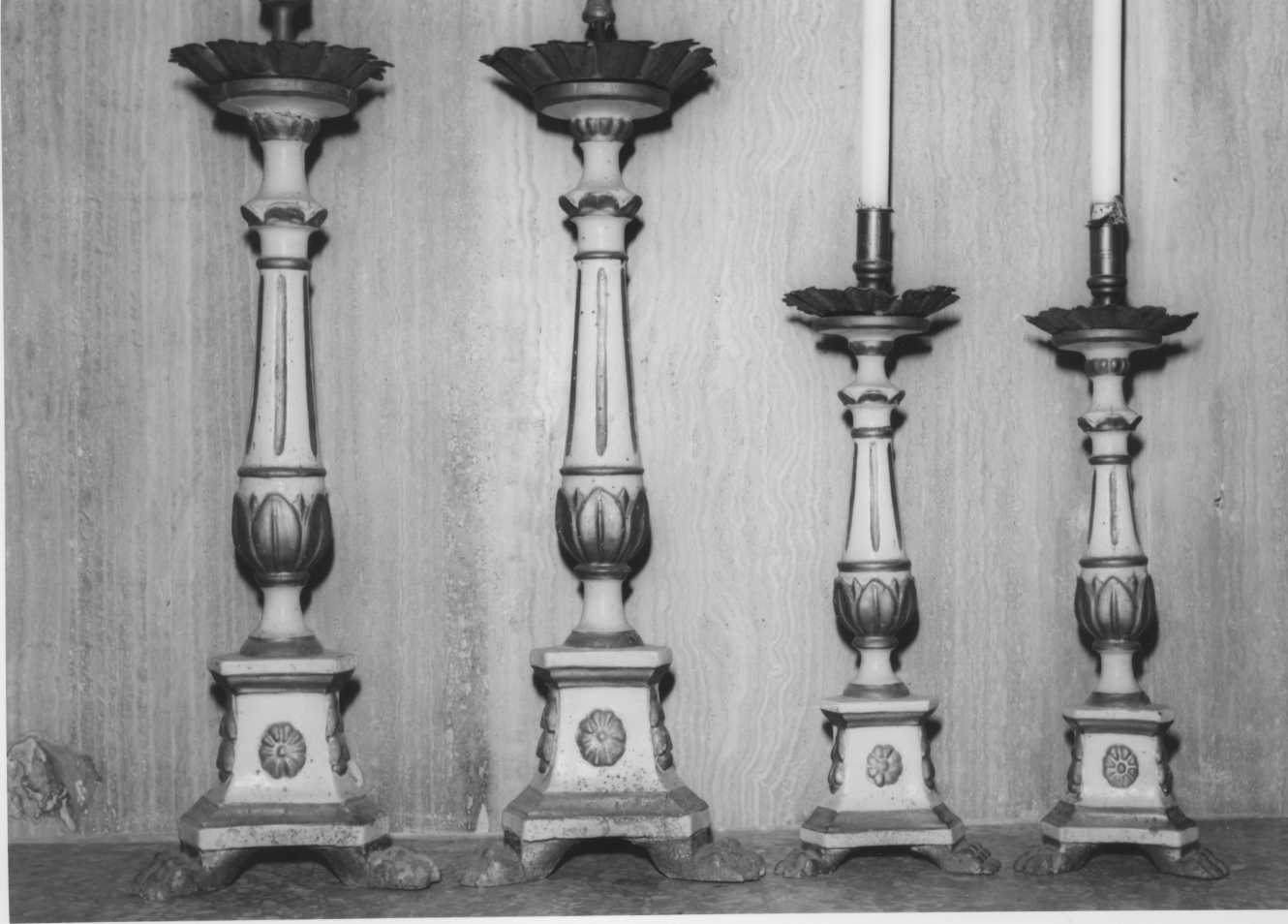 candeliere, serie - bottega romagnola (sec. XIX)