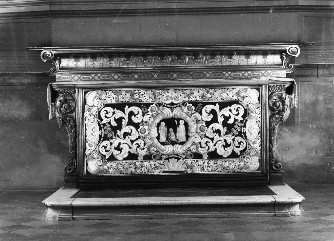 mensa d'altare - manifattura romagnola (prima metà sec. XVIII)