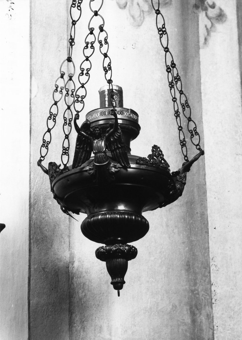 lampada pensile - manifattura romagnola (fine sec. XIX)