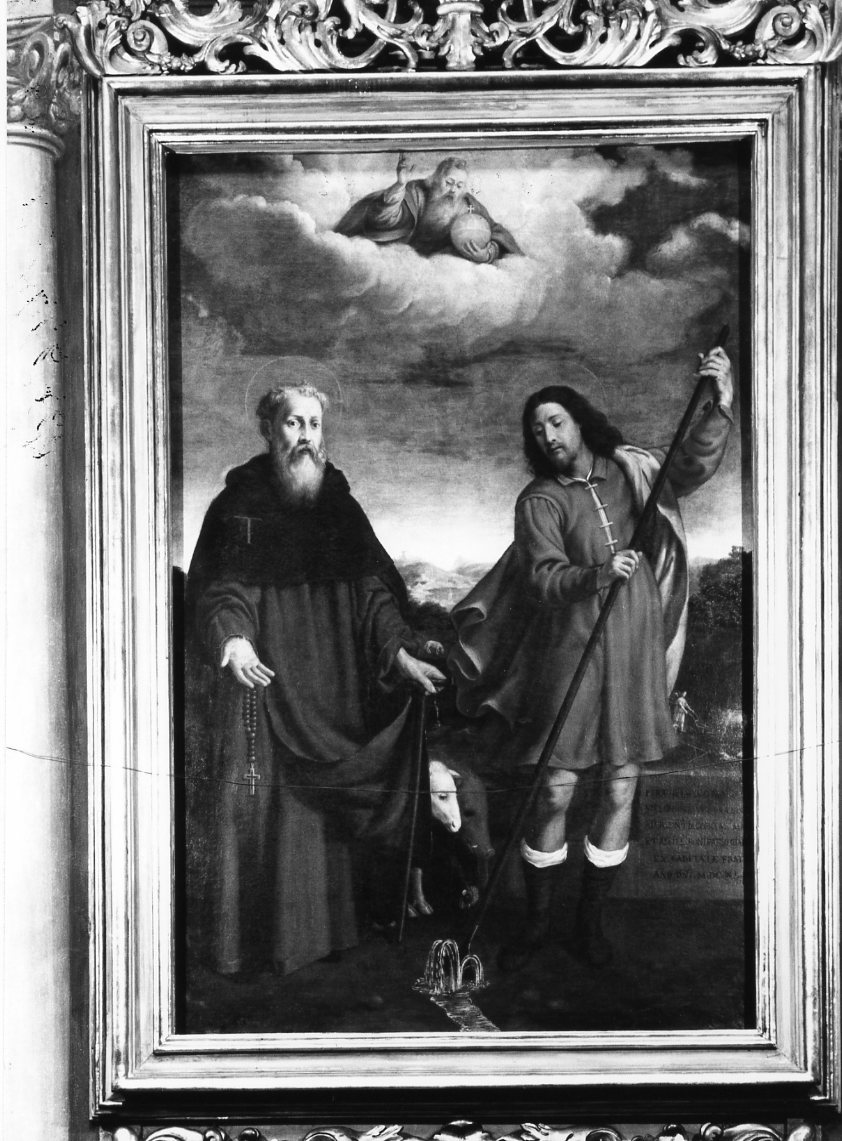 Sant' Antonio Abate e Sant' Isidoro Agricola, Santi (dipinto) di Nagli Francesco detto Centino (sec. XVII)