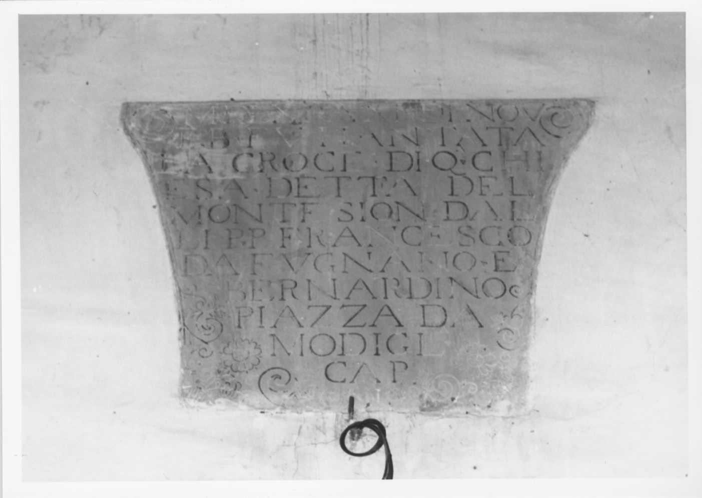 lapide - bottega romagnola (sec. XVI)