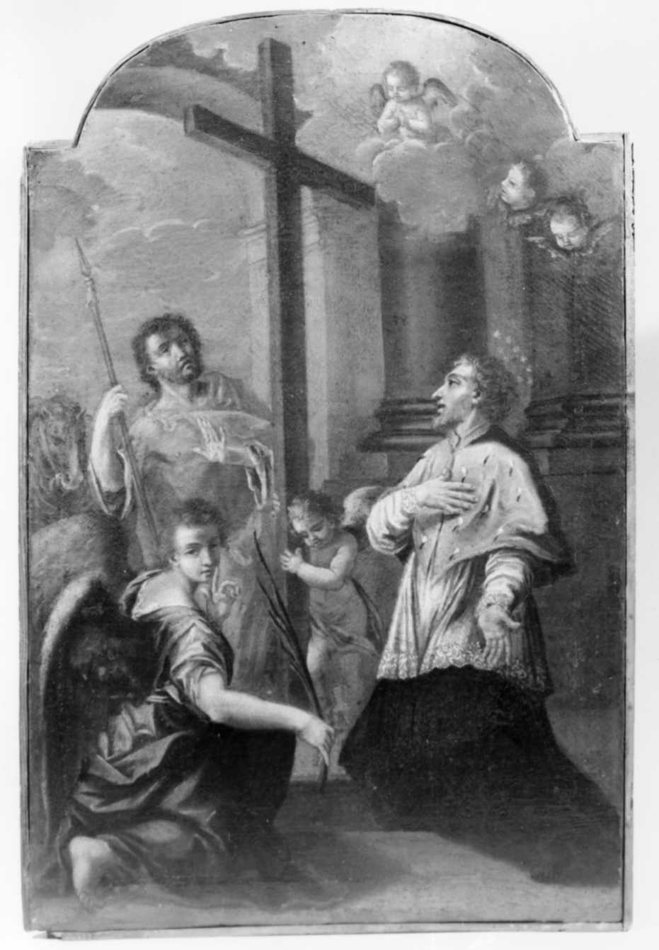 San Giovanni Nepomuceno (dipinto) di Passeri Nicola (sec. XVIII)