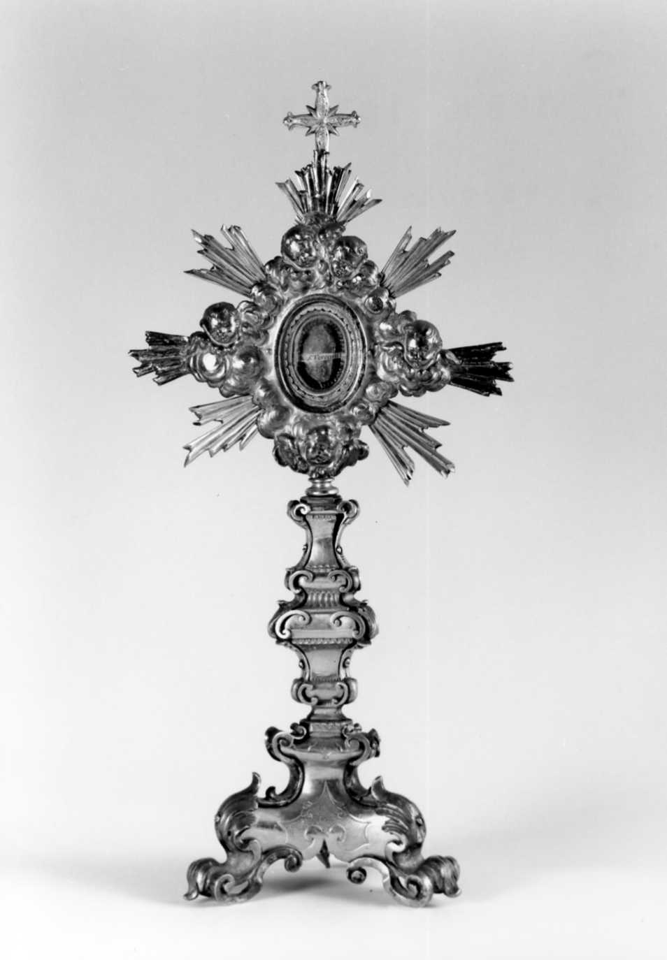 reliquiario - a ostensorio - bottega romagnola (sec. XVII)