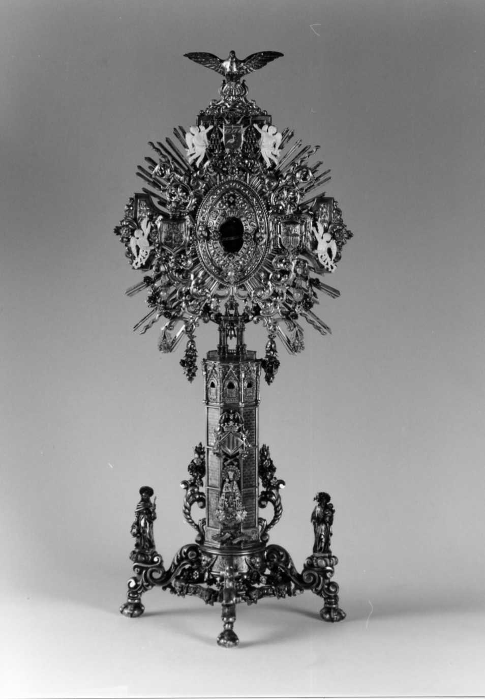 reliquiario - bottega romagnola (metà sec. XX)