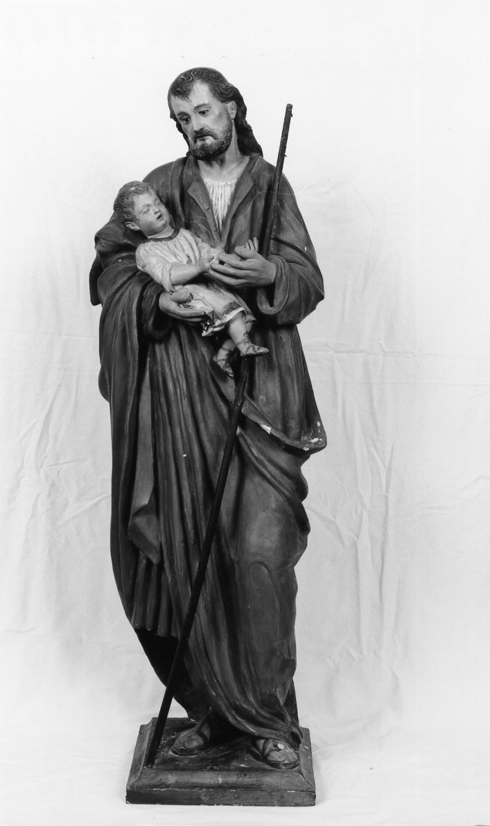San Giuseppe e Gesù Bambino (statua) - bottega faentina (seconda metà sec. XIX)