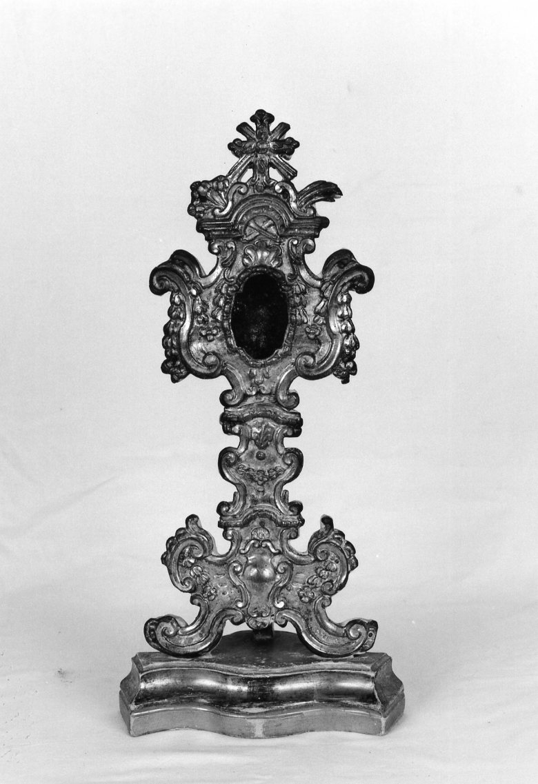 reliquiario - a ostensorio - bottega romagnola (metà sec. XVIII)