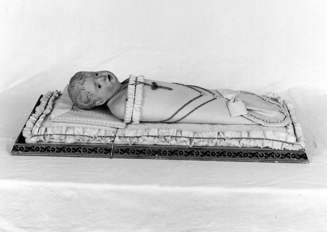 Gesù Bambino (statuetta devozionale) - bottega faentina (prima metà sec. XIX)