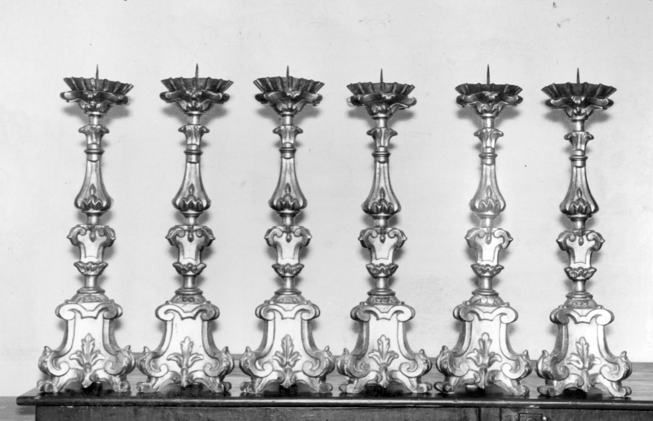 candeliere d'altare - produzione romagnola (sec. XVIII)