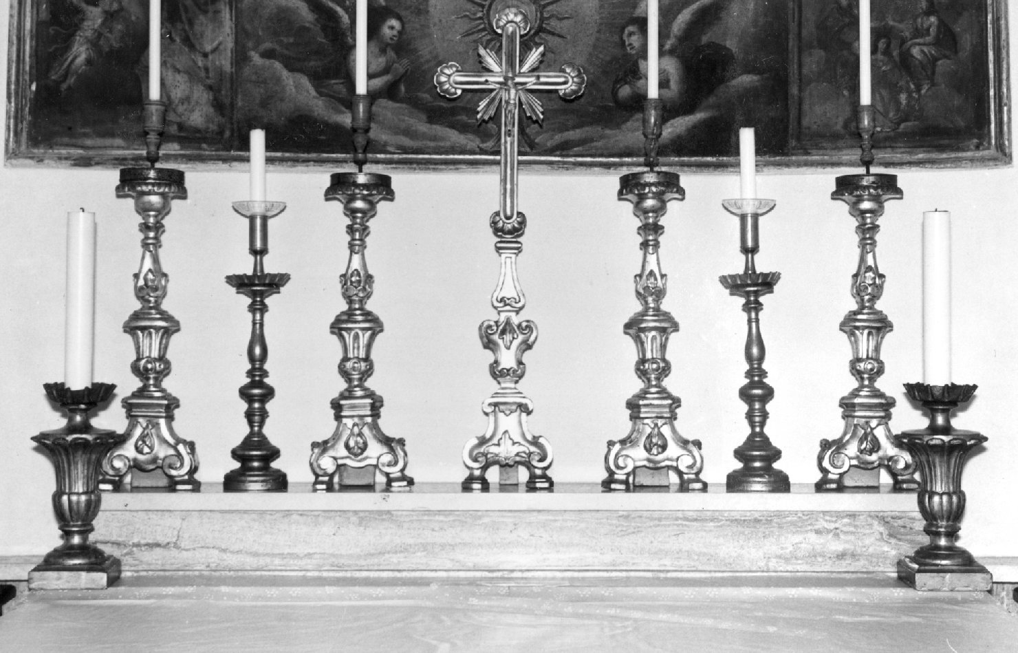 candeliere d'altare - produzione romagnola (sec. XVIII)