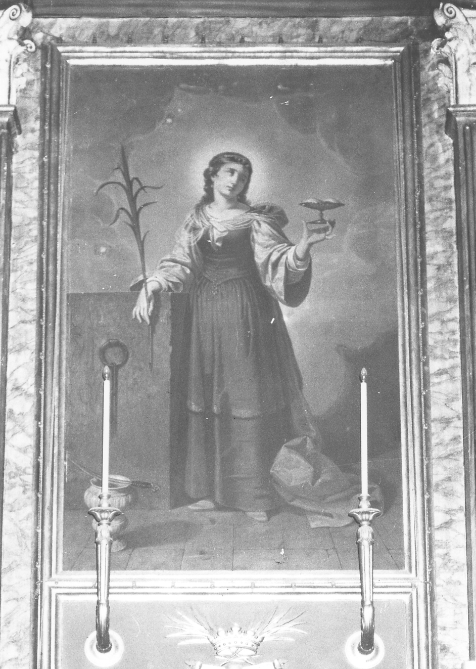 Sant'Agata (dipinto) di Orfei Orfeo (attribuito) (fine sec. XIX)