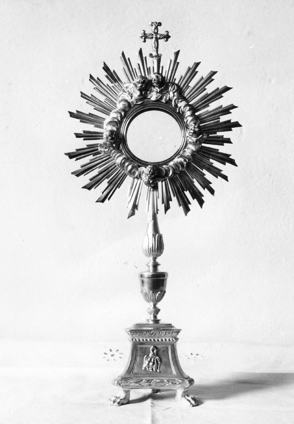 ostensorio - a raggiera - produzione romagnola (prima metà sec. XIX)