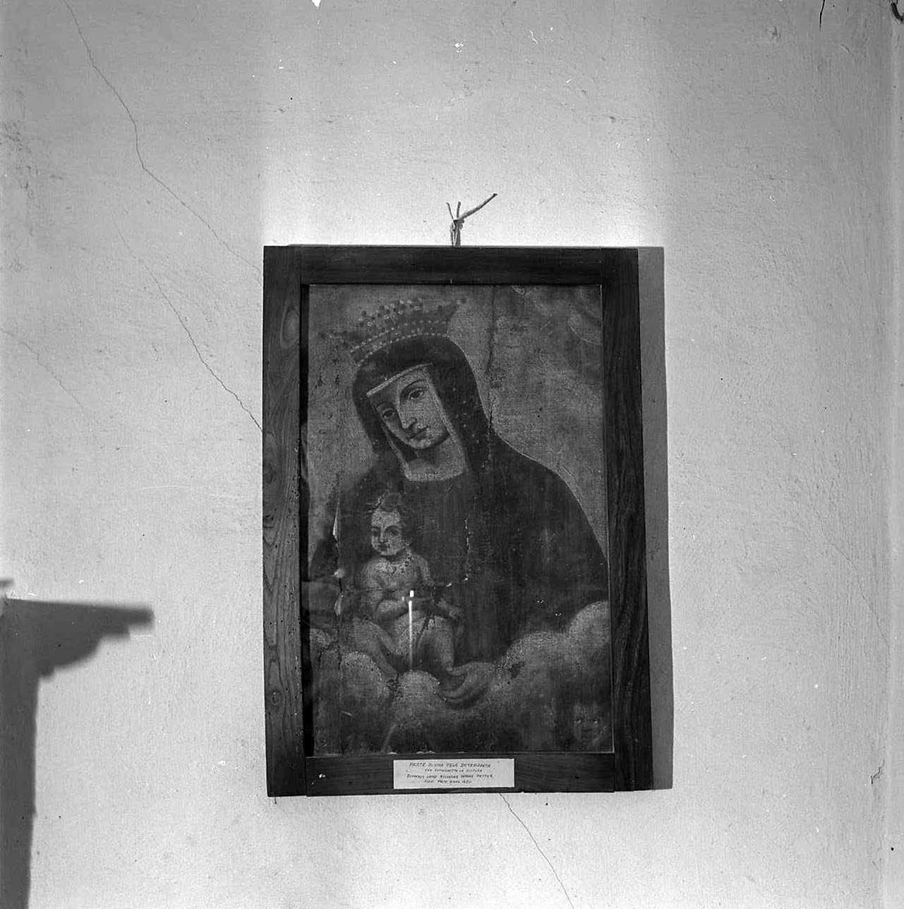 Madonna con Bambino (dipinto, frammento) - ambito emiliano-romagnolo (sec. XVII)