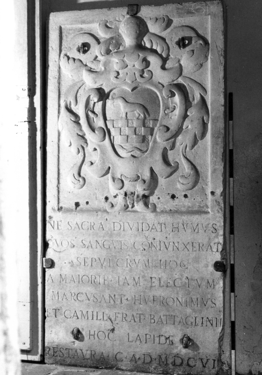 lapide tombale - bottega emiliano-romagnola (sec. XVII)