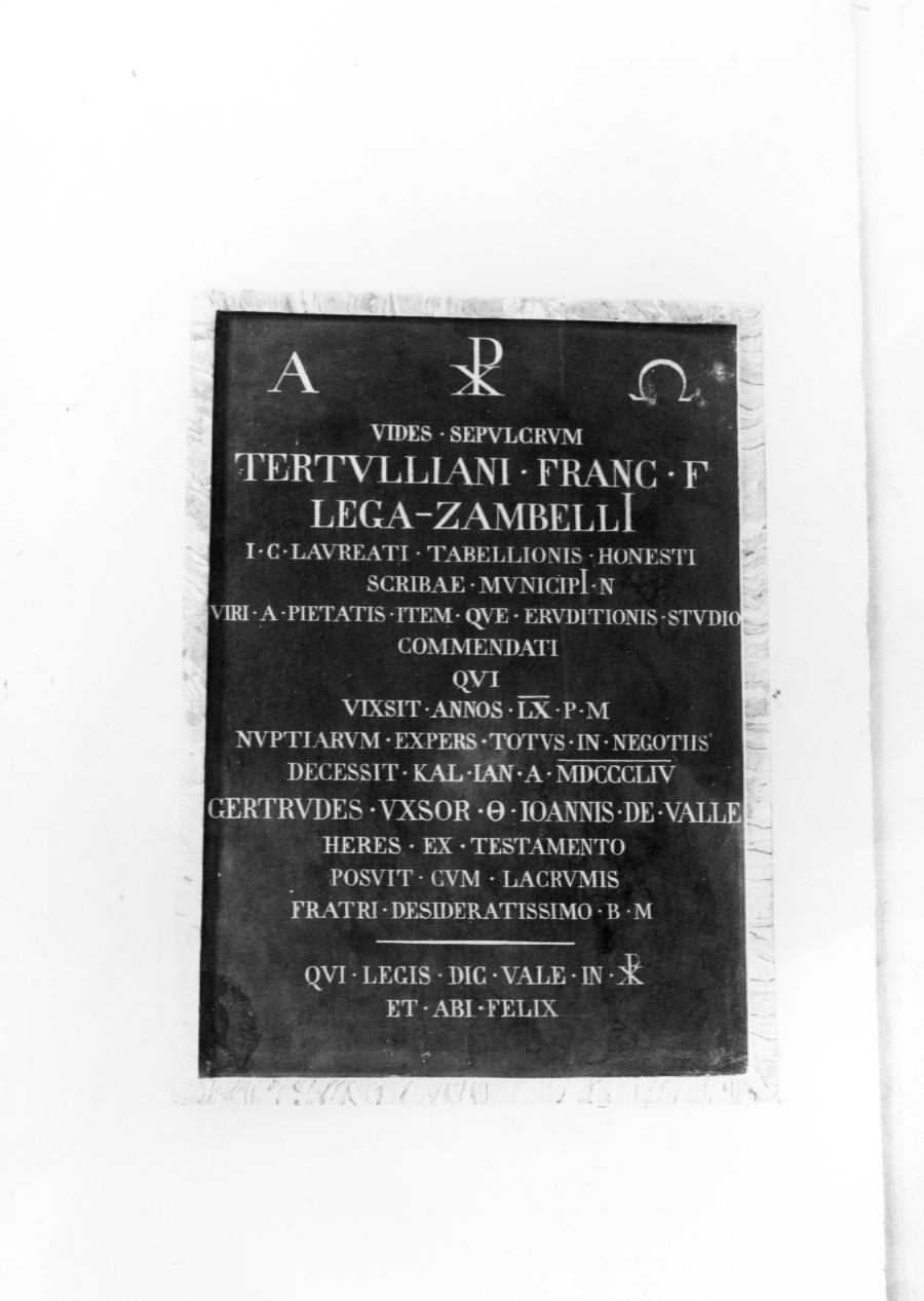 lapide - bottega emiliano-romagnola (sec. XIX)