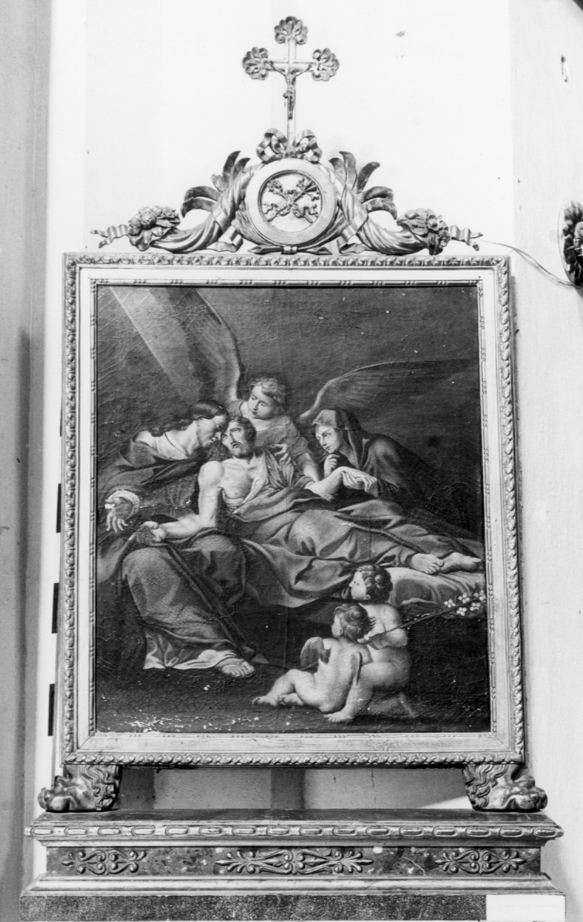 morte di San Giuseppe (dipinto) - ambito emiliano-romagnolo (prima metà sec. XIX)