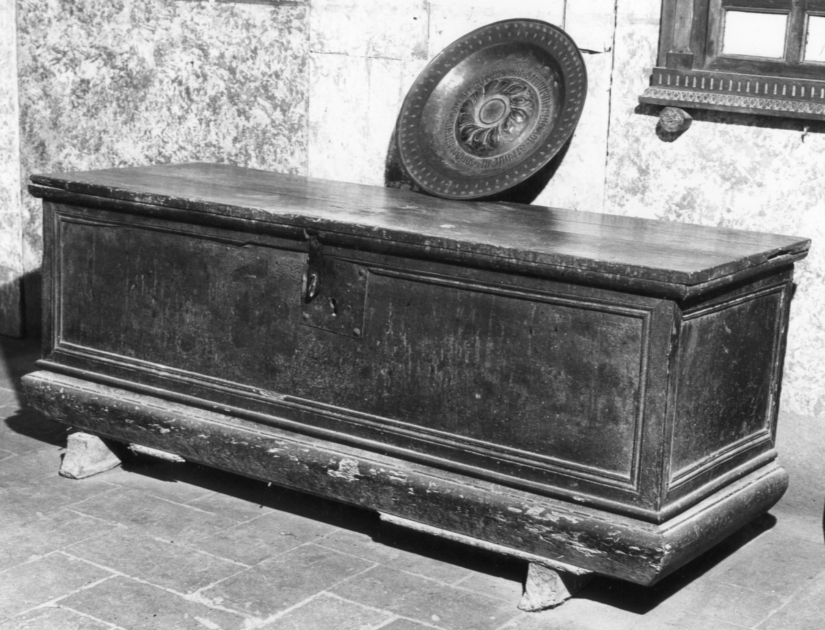 cassapanca - bottega emiliano-romagnola (sec. XVI)