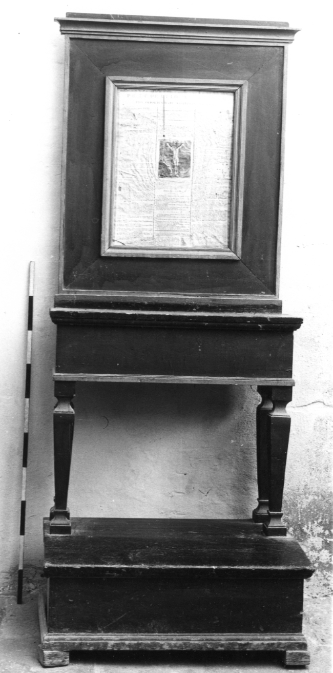 inginocchiatoio - bottega emiliano-romagnola (sec. XIX)