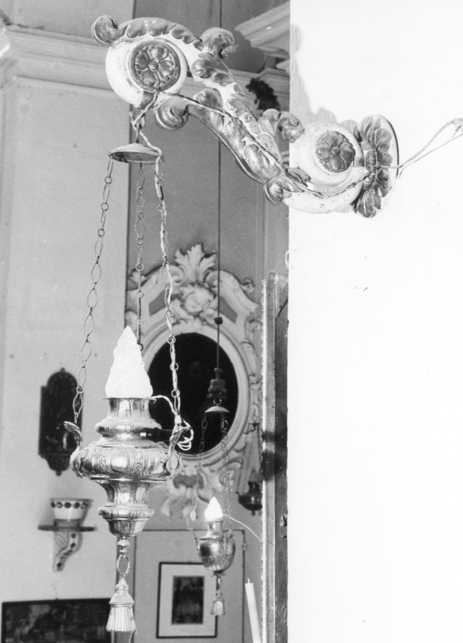 lampada pensile, coppia - bottega emiliano-romagnola (sec. XVIII)