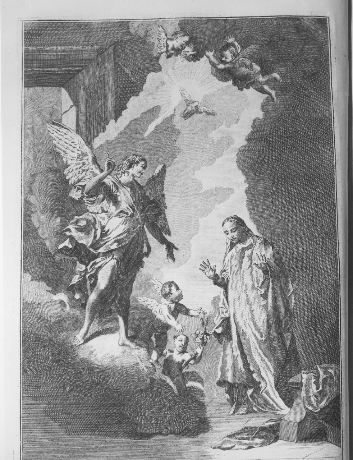 resurrezione di Cristo (decorazione a incisione, elemento d'insieme) di Pezzana Giovanni Antonio (sec. XVIII)