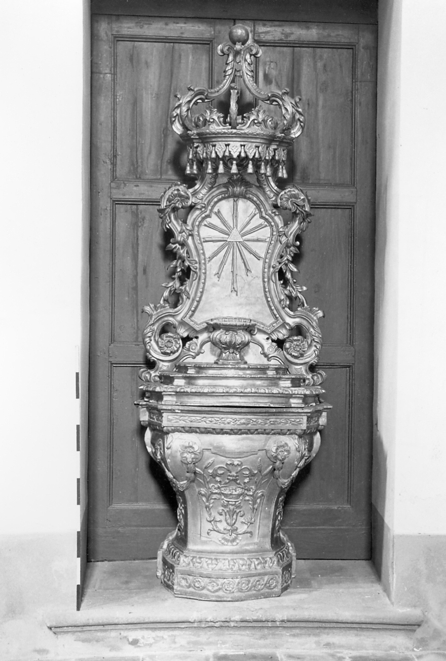 tronetto per esposizione eucaristica - bottega romagnola (sec. XVIII)