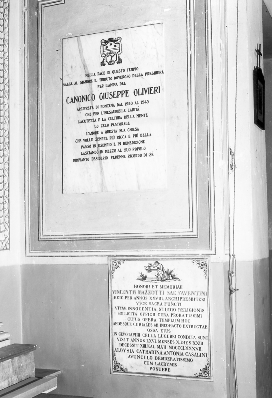 lapide con epigrafe (lapide) - bottega romagnola (sec. XX)