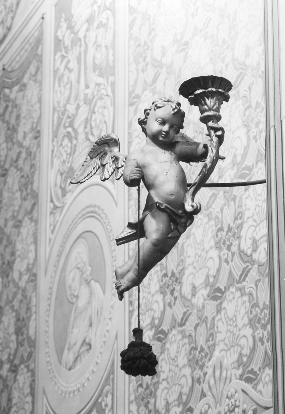 putti portatorcia (scultura) - bottega faentina (sec. XVIII)