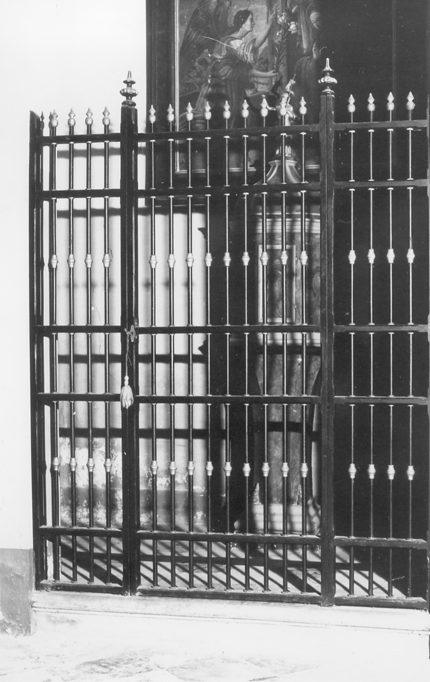 cancellata del fonte battesimale - bottega romagnola (sec. XIX)