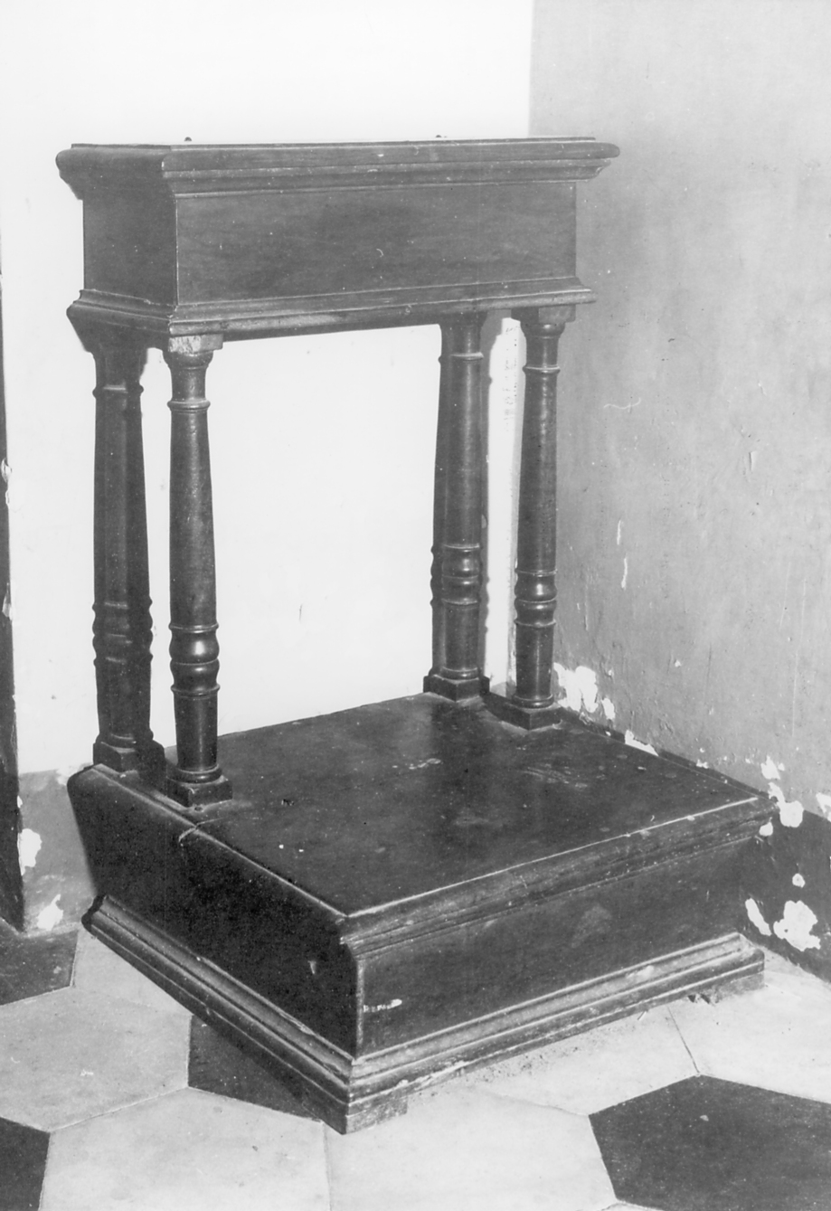 inginocchiatoio - bottega romagnola (sec. XVII)