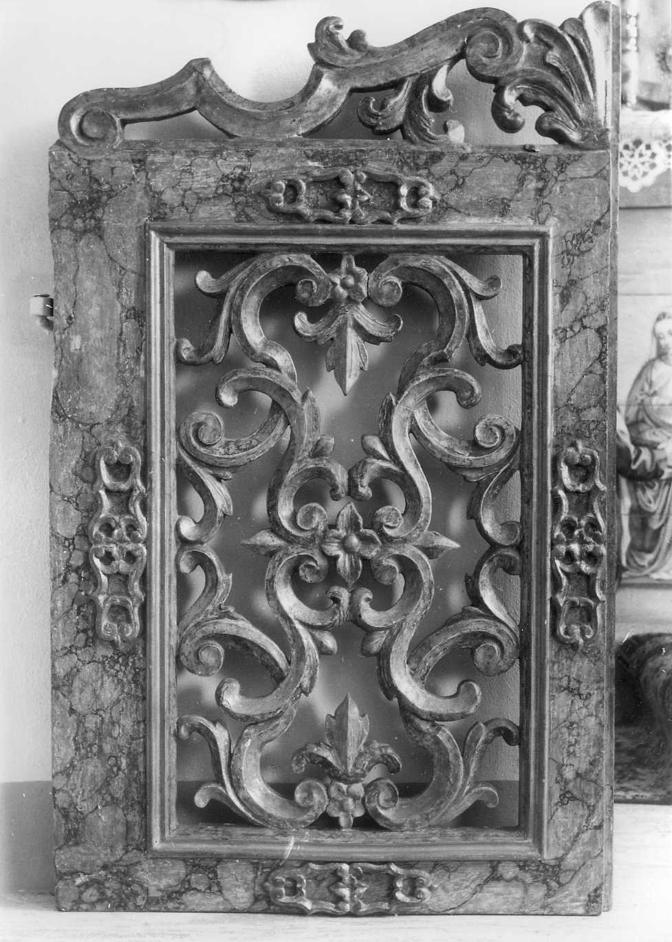 cancellata di altare, coppia - bottega emiliana (metà sec. XVIII)